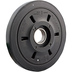Idler Wheel with Bearing 6004-2RS - Black - 135 mm OD x 25 mm ID 298991