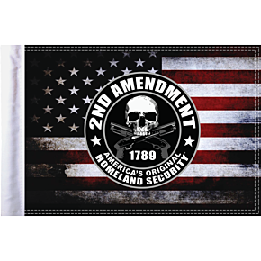 2nd Amendment Homeland Security Flag - 10" x 15" FLG-HS2AMND15