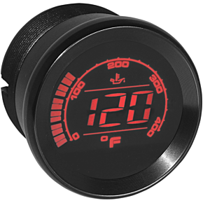 Koso North America HD-02 Oil Temperature Gauge - Black - 2" BA050510