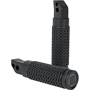 BURLY BRAND Slash Cut - Passenger Footpegs - Black B13-1205B