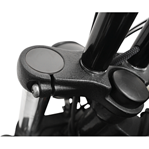 La Choppers Flush-Mount Fork Cap - Gloss Black Powder Coat - 49 mm LA-7504-49B