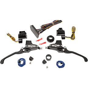 Performance Machine Pm Handlebar Controls - Hydraulic - 9/16" Master Cylinder - Black 0062-4025-BM