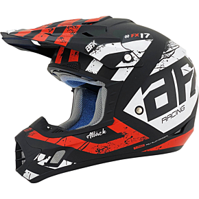 FX-17 Helmet - Attack - Matte Black/Red - XS 0110-7148
