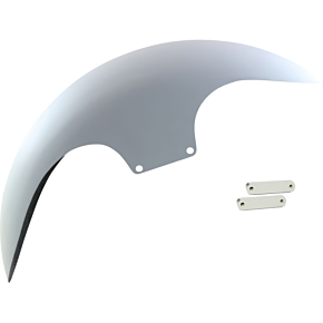 Cafe Front Fender - 19" - Chrome Adaptors PYO:CAFE-19-14L-C-C