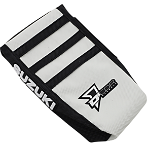 Seat Cover - Black/White - RMZ250/450 '04-'18 30-40-455