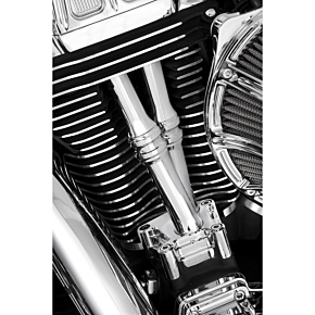 Pushrod Tube Cover Kit - 10 Gauge® - Chrome - Twin Cam 03-632