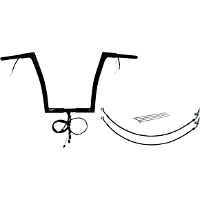 Handlebar Kit - Flat Top - 14" - Black 701914-B