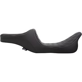 Drag Specialties Predator III 2-Up Seat - Double Diamond - Silver Thread 0801-1309