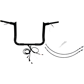 Fat Baggers Inc Handlebar Kit - Pointed Top - 12" - Black 801212-B