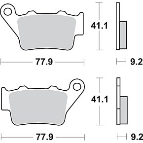 Sbs LS Brake Pads - 675LS 675LS