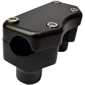 Risers - 1-1/2" - Buffalo - Top - Flat Black 0602-0811