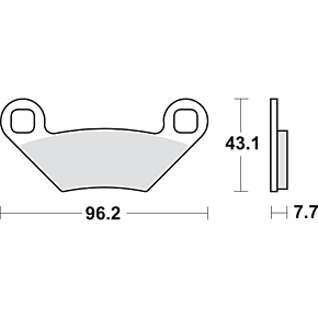 Off-Road Sintered Brake Pads - Sportsman 899SI