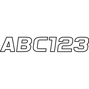I.D. Sticker Kit - 700 Series - White WHBLK700