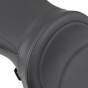 Drag Specialties Seat - Low-Profile Wide Touring - Mild Stitched - Black 0804-0298
