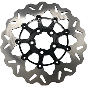 Galfer Rear Wave® Rotor - Black Carrier DF681CWS-C