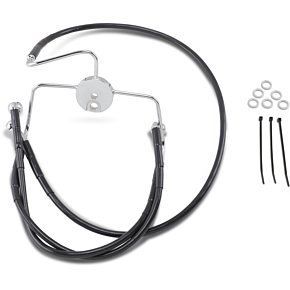 Brake Line - Front - Black - +8" 1741-2524
