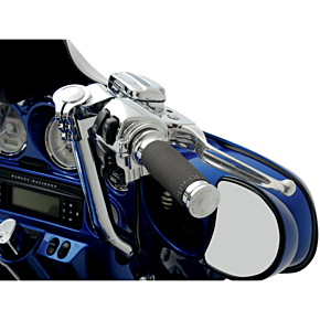 Performance Machine Pm Grips - Renthal Wrap - Chrome 0063-2007-CH