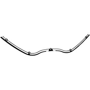 Windshield Trim - Scallop - Contrast Cut - FLTR '98-'13 0209-2017SCA-BM