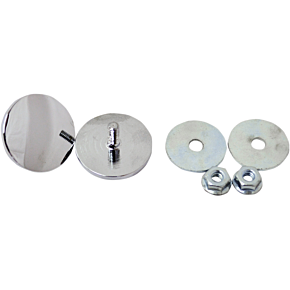 La Choppers Mirror Mount Covers - Chrome LA-9001-00