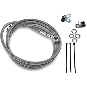 Brake Line - Front - +8" - Stainless Steel 1741-2660