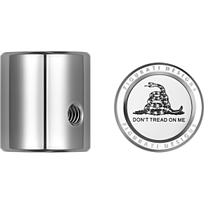 Figurati Designs Heel-Toe Shifter Cover - Don't Tread On Me - Stainless Steel FD40-HTSC-SS