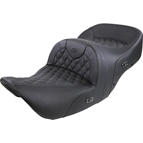 Roadsofa™ Seat - Without Backrest - Full Lattice Stitch - Black - Heated - GL H01-07-182HCT