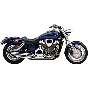 Angled Slashcut Exhaust - Chrome - VTX1800C/F 1675SC