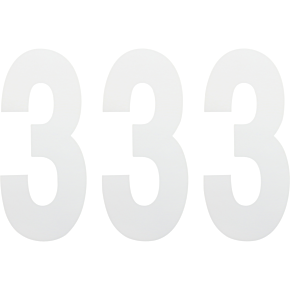 FX Number 3 - White - 8" 02-4483