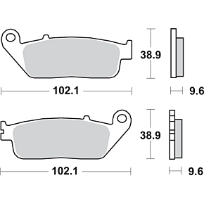 Sbs HS Brake Pads - Honda - 700HS 700HS