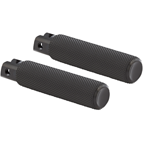 Passenger Knurled Foot Pegs - Black - FX/FL '18-'25 07-942
