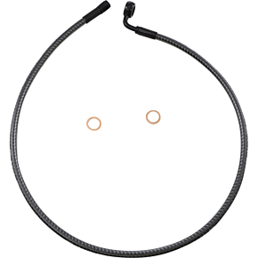 Brake Line - Front - 12 mm - 90° - 32" - KARBONFIBR AS778032