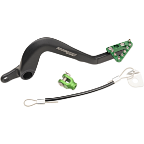 Moose Racing Brake Pedal - Green - Kawasaki
