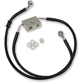 Brake Line - Front - +10" - Black - XL 1741-5339