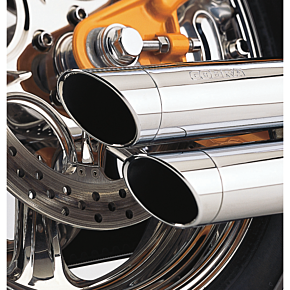 Speedster Slashdown Exhaust - Chrome - '91-'05 Dyna 6855