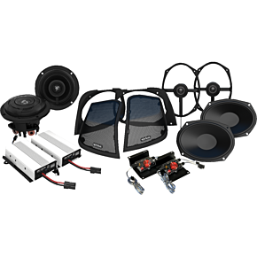 Amplifer/Speaker Kit - Fairing - Saddlebag w/Cut In WBA RETRO 800.4SG