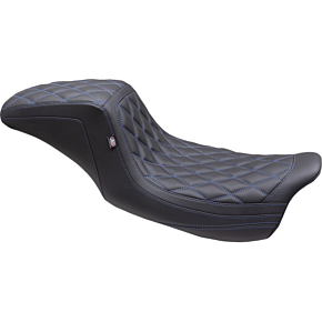 One Piece 2-Up Squareback Seat - Double Diamond - Sky Blue Stitch - FL '08-'24 75299SB