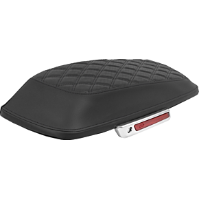 Saddlebag Lid Covers - Lattice - Black Stitch - FLH/FLT '14-'25 L870-14-18400