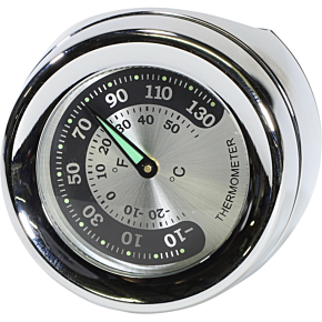 Handlebar Mount Thermometer - Chrome - For 1.25" Bar 2212-0726