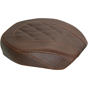 Mustang Wide Tripper Rear Seat - Diamond - Brown - Dyna 76709