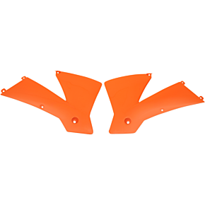 Ufo Radiator Shrouds - KTM Orange KT03065127