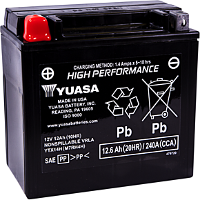 Yuasa AGM Battery - YTX14H YUAM7RH4H