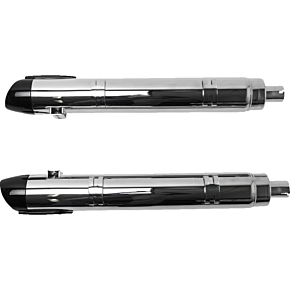 4" Broadhead Slip-On Mufflers - Slash Cut - Chrome 550-1076