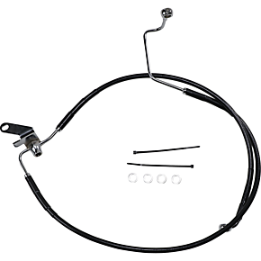 Brake Line - Rear - Black - +3" - Softail '04-'06 1741-2956