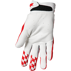 Hallman Digit Gloves - White/Red - Small 3330-6783