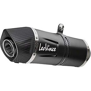 LV One EVO Slip-On Muffler - Black - Stainless Steel 14446EBU