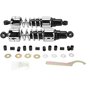 Progressive Suspension Shocks - 412 Cruiser Series - Chrome - 13.5" - Standard/Heavy Duty
