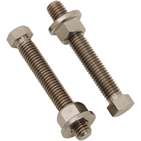 Works Connection Axle Adjuster - Bolt Set - Titanium 70-630
