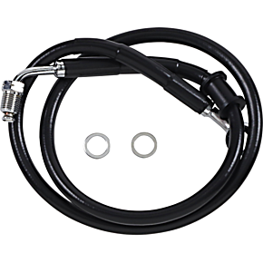 Brake Line - +4" - Black - '18-'22 Softail 1741-5796