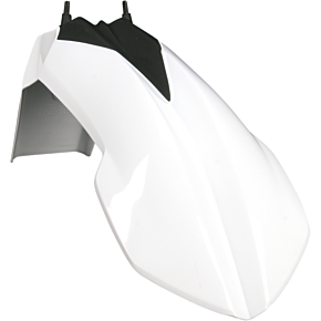 Acerbis Plastic Front Fender - White/Black - SX65