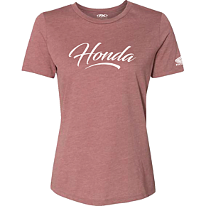 Women's Honda Script T-Shirt - Heather Mauve - Large 27-87344